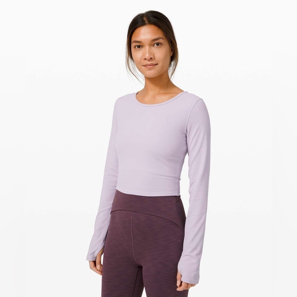 *Final Price* Lululemon Ever Elated Cropped Long Sleeve *Nulu in Stargaze Size 6